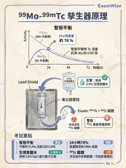 放射 - 核種生產與孳生器 - AI 圖文解析預覽