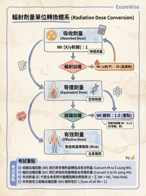 放射 - 輻射防護劑量量 - AI 圖文解析預覽