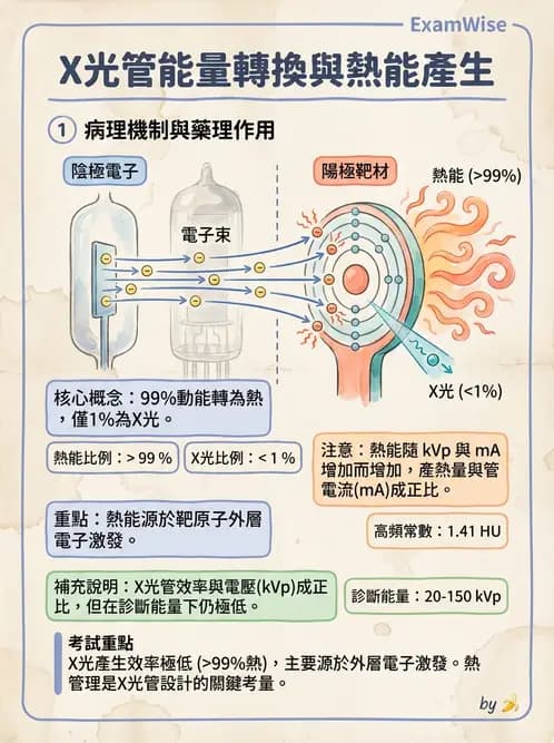 放射 - X光產生與特性 - AI 圖文解析預覽