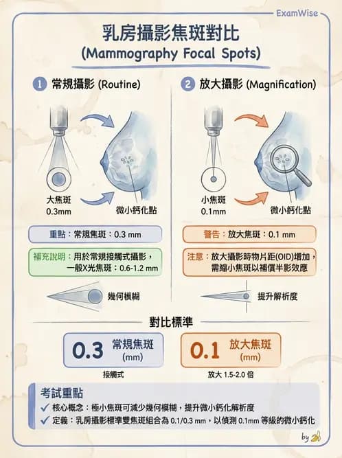 放射 - 乳房攝影裝置與影像品質 - AI 圖文解析預覽