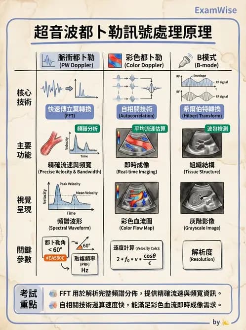 放射 - 都普勒超音波 - AI 圖文解析預覽