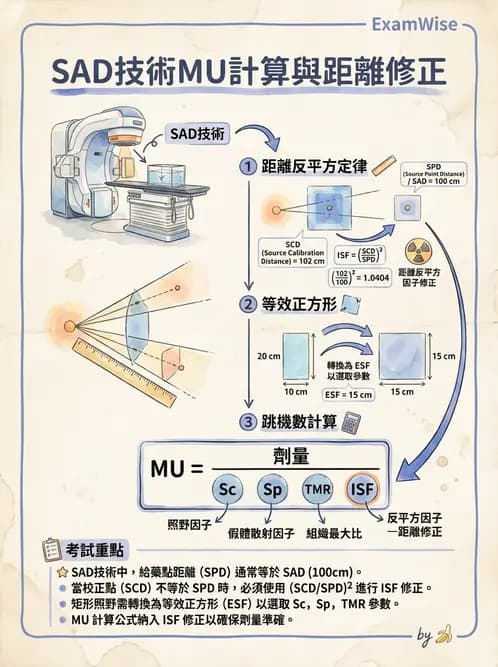放射 - MU與治療時間計算 - AI 圖文解析預覽