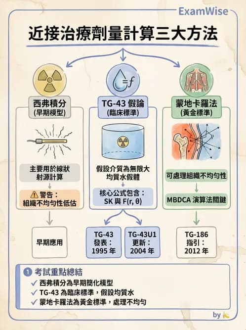 放射 - 近接治療射源物理與劑量計算 - AI 圖文解析預覽