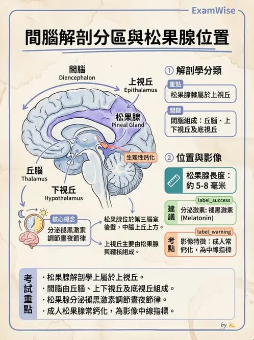 放射 - 腦幹、脊髓與腦室系統 - AI 圖文解析預覽
