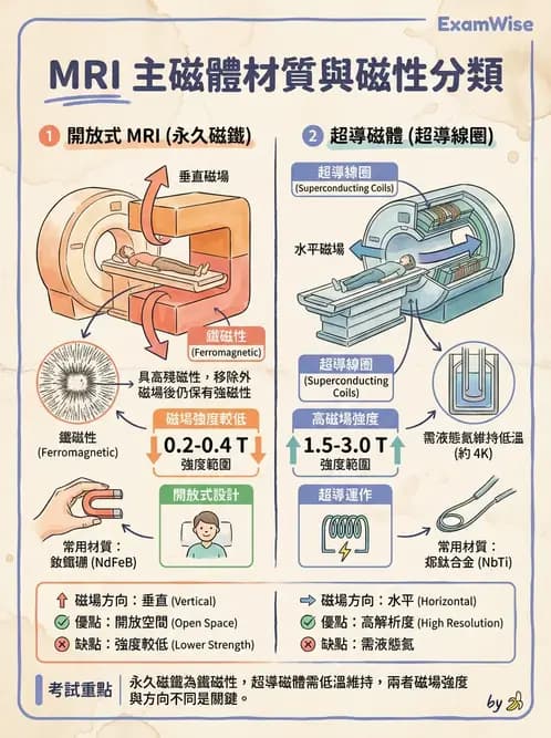 放射 - 主磁場、磁鐵類型與勻場 - AI 圖文解析預覽