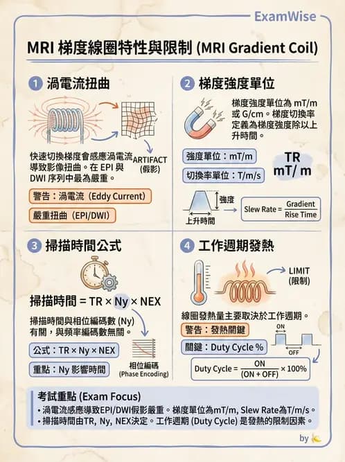 放射 - 梯度線圈與空間編碼 - AI 圖文解析預覽