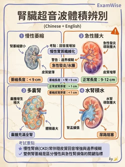 放射 - 腎臟血管與其他超音波 - AI 圖文解析預覽