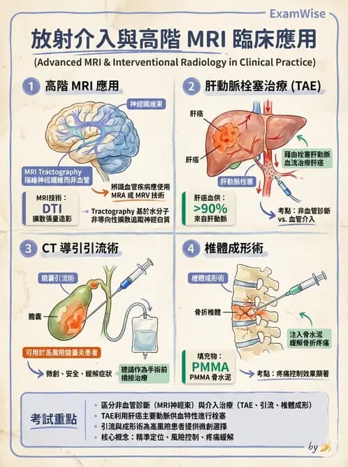放射 - 導管技術與介入性治療 - AI 圖文解析預覽