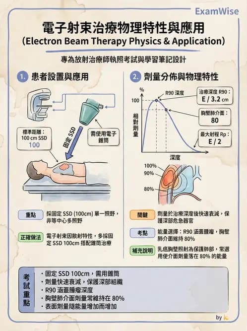放射 - 電子射束臨床技術與應用 - AI 圖文解析預覽
