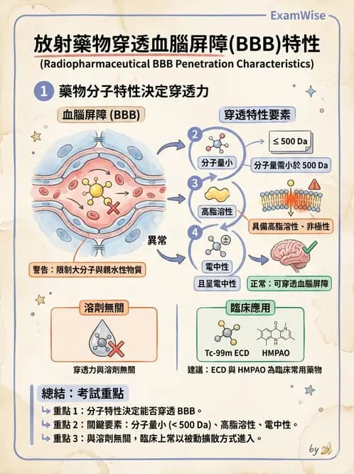 放射 - 腦部造影SPECT藥物 - AI 圖文解析預覽