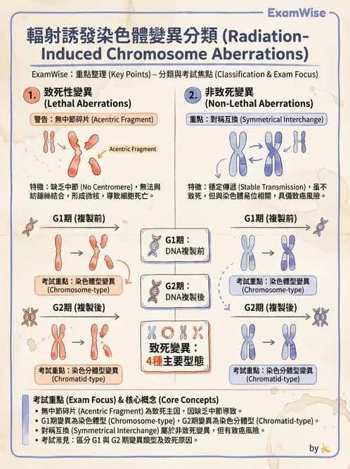 放射 - DNA損傷修復與細胞效應 - AI 圖文解析預覽