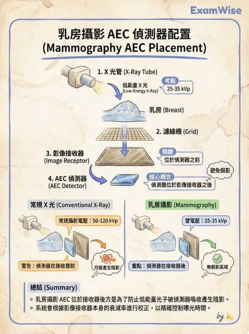 放射 - 乳房攝影裝置與影像品質 - AI 圖文解析預覽