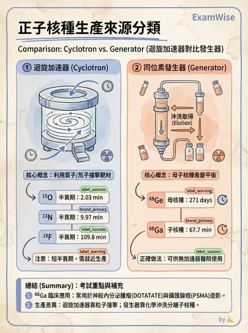 放射 - PET核種與儀器偵測原理 - AI 圖文解析預覽