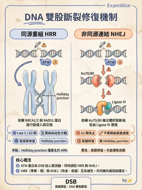 放射 - DNA傷害與修復 - AI 圖文解析預覽