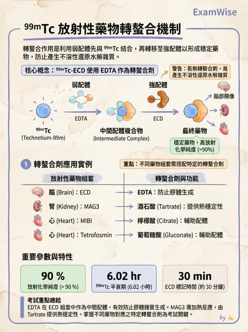 放射 - 腦部造影SPECT藥物 - AI 圖文解析預覽