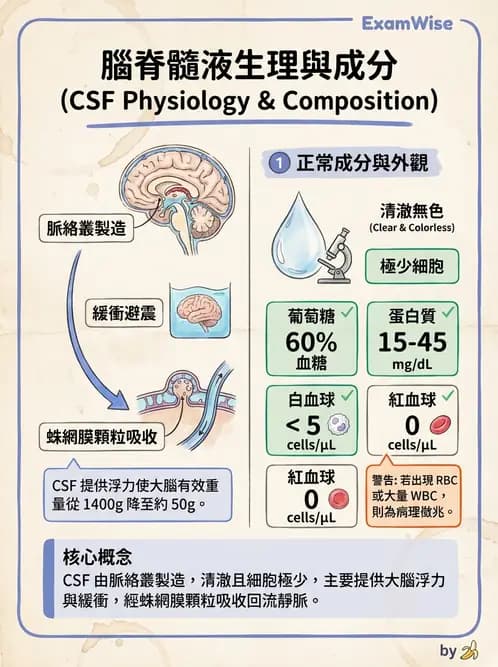 放射 - 腦幹、脊髓與腦室系統 - AI 圖文解析預覽