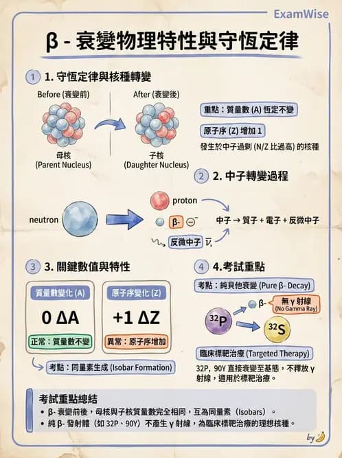 放射 - 放射性蛻變模式 - AI 圖文解析預覽
