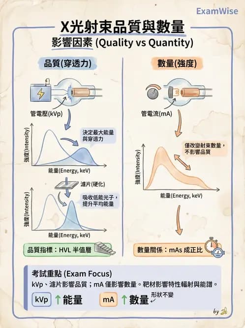 放射 - X光產生與特性 - AI 圖文解析預覽