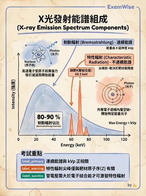 放射 - X光產生與特性 - AI 圖文解析預覽