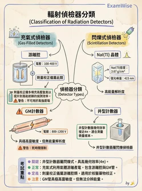 放射 - 非閃爍偵測器 - AI 圖文解析預覽
