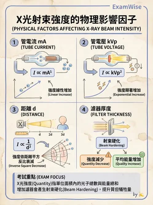 放射 - X光產生原理與管球設備 - AI 圖文解析預覽