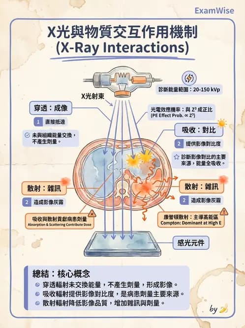 放射 - 曝光參數與散射線控制 - AI 圖文解析預覽