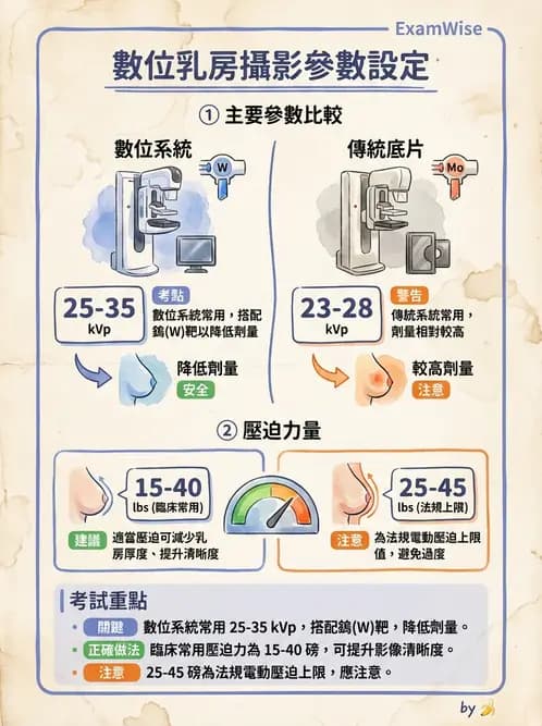 放射 - 乳房攝影與其他特殊檢查 - AI 圖文解析預覽