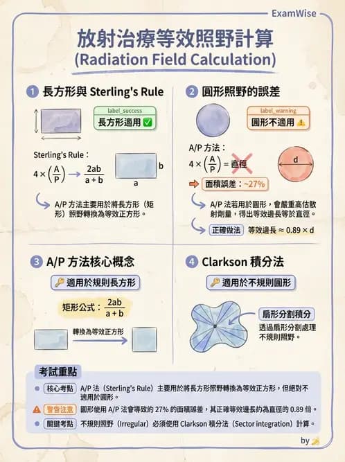 放射 - 射束幾何、照野設計與楔形濾器 - AI 圖文解析預覽