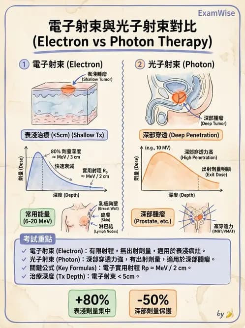 放射 - 電子射束臨床技術與應用 - AI 圖文解析預覽