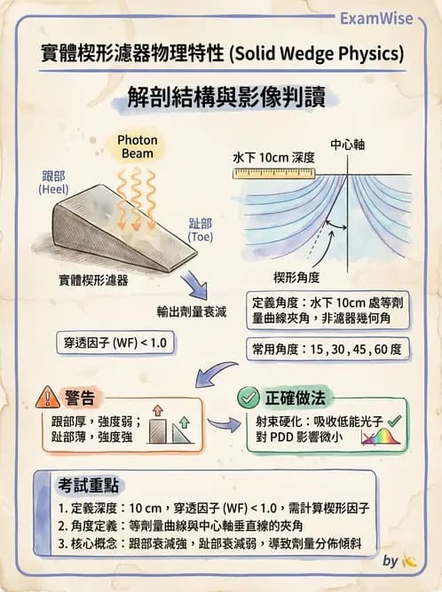 放射 - 射束幾何、照野設計與楔形濾器 - AI 圖文解析預覽