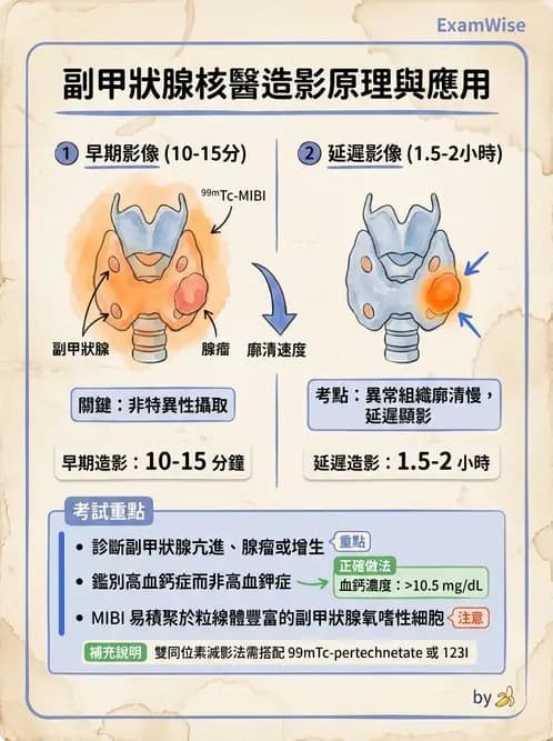 放射 - 副甲狀腺與前哨淋巴結造影 - AI 圖文解析預覽
