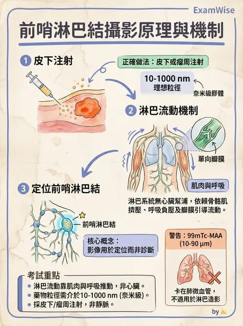 放射 - 副甲狀腺與前哨淋巴結造影 - AI 圖文解析預覽