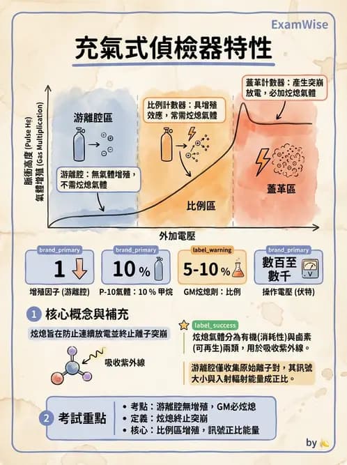 放射 - 充氣式偵檢器 - AI 圖文解析預覽
