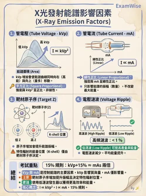 放射 - X光產生與特性 - AI 圖文解析預覽