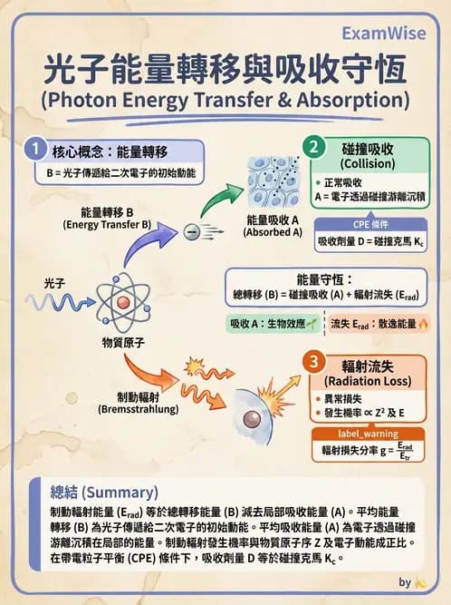 放射 - 劑量物理量與單位 - AI 圖文解析預覽