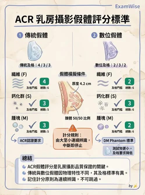 放射 - 影像接受器與乳房攝影 - AI 圖文解析預覽