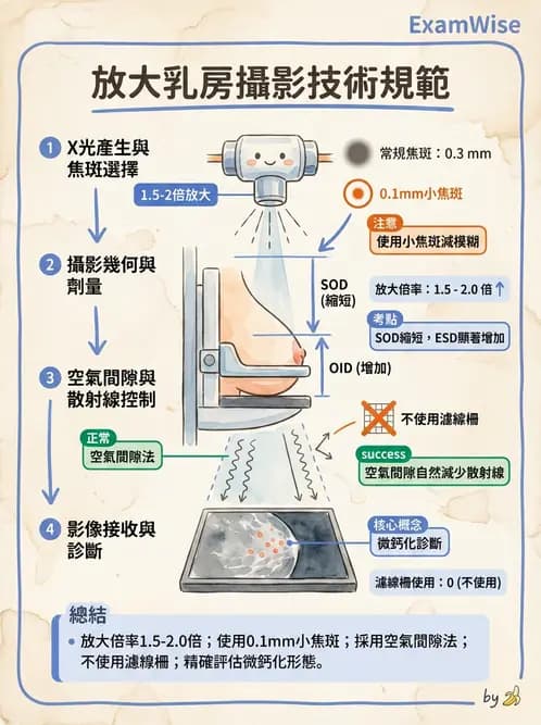 放射 - 乳房攝影裝置與影像品質 - AI 圖文解析預覽