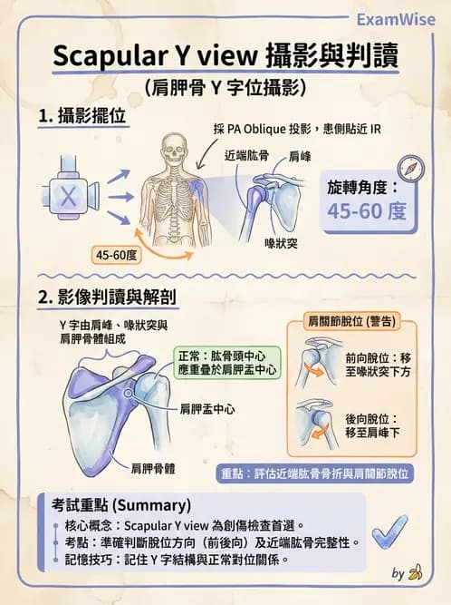放射 - 軀幹四肢攝影技術 - AI 圖文解析預覽