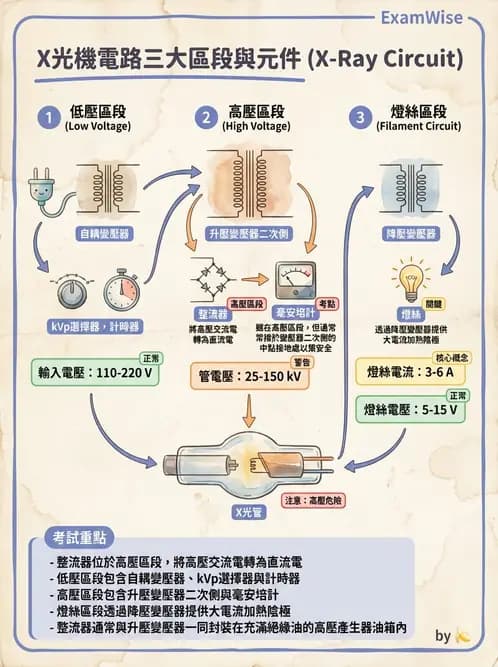 放射 - X光產生原理與管球設備 - AI 圖文解析預覽