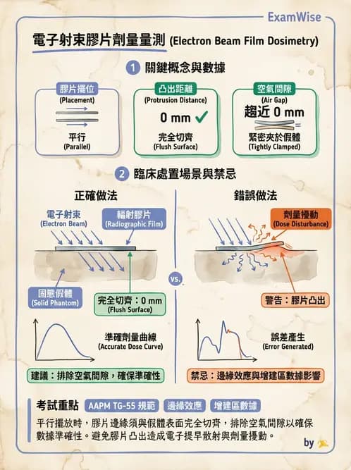 放射 - 電子射束物理特性與劑量分布 - AI 圖文解析預覽