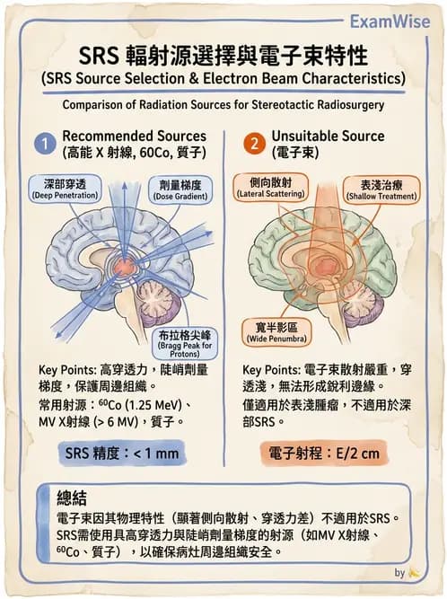 放射 - SRS/SRT設備與劑量物理 - AI 圖文解析預覽