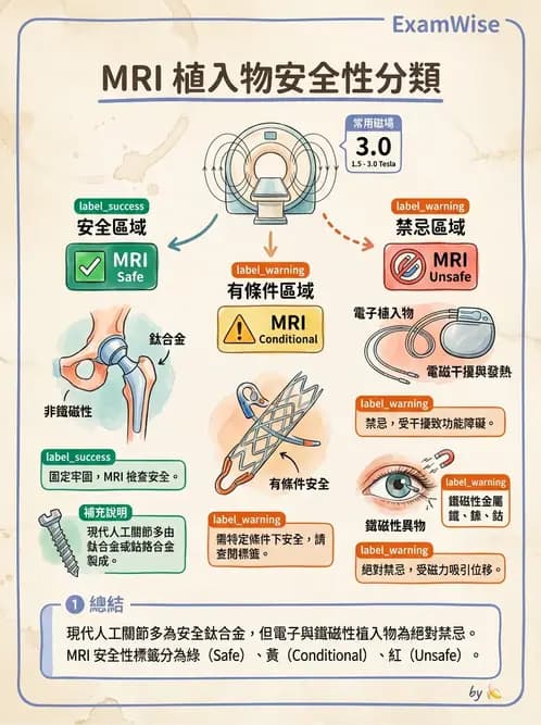 放射 - MRI安全與顯影劑 - AI 圖文解析預覽