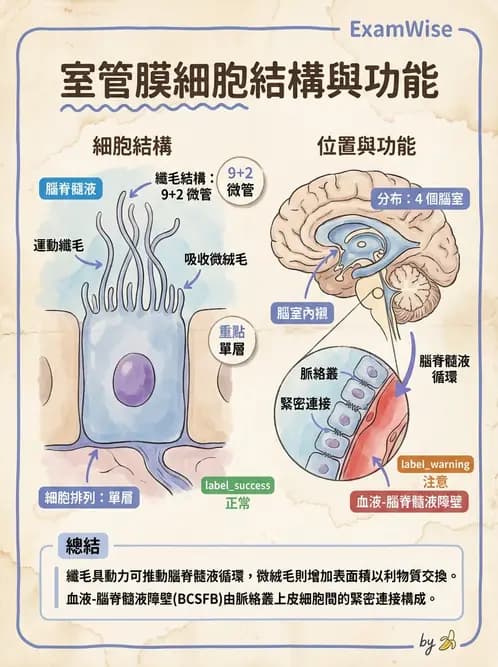 放射 - 腦幹、脊髓與腦室系統 - AI 圖文解析預覽