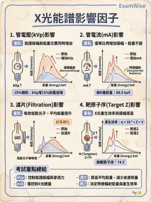 放射 - X光產生與特性 - AI 圖文解析預覽
