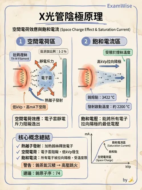 放射 - X光產生原理與管球設備 - AI 圖文解析預覽