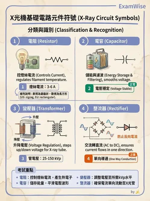 放射 - X光產生原理與管球設備 - AI 圖文解析預覽