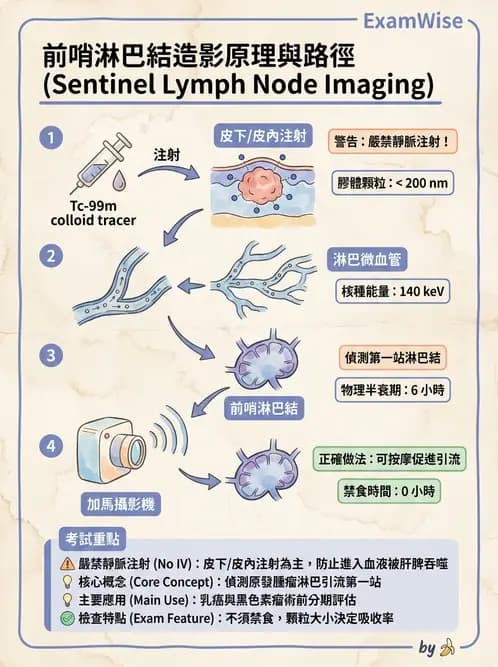 放射 - 副甲狀腺與前哨淋巴結造影 - AI 圖文解析預覽