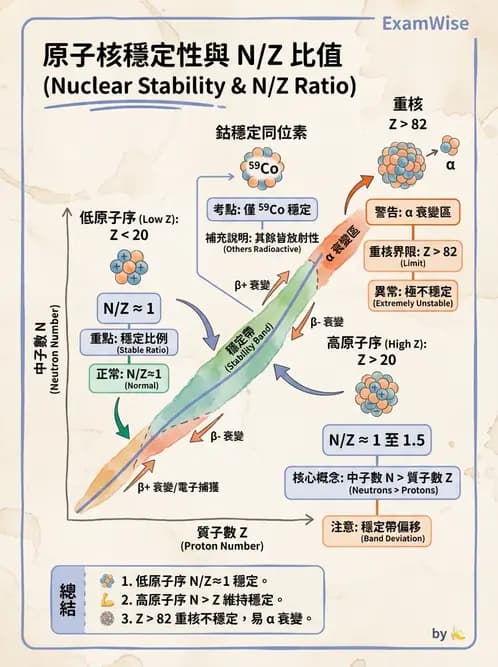 放射 - 放射性蛻變模式 - AI 圖文解析預覽