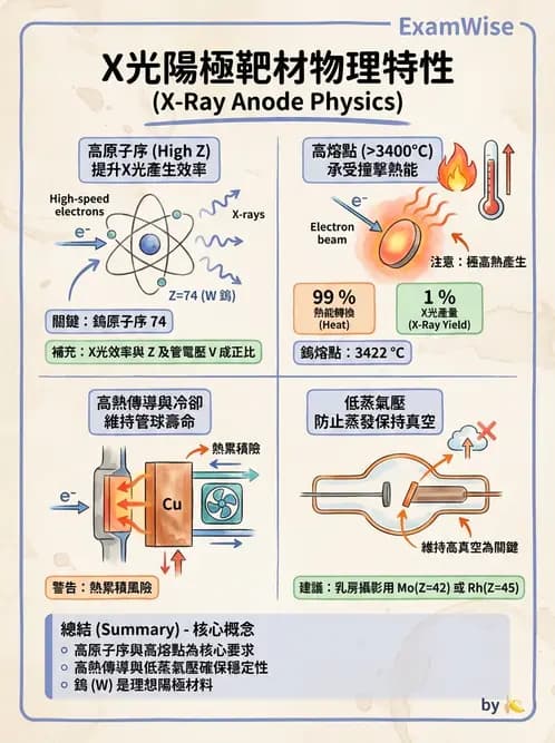 放射 - X光產生與特性 - AI 圖文解析預覽