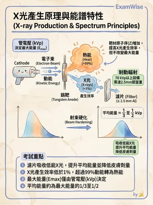 放射 - X光產生與特性 - AI 圖文解析預覽